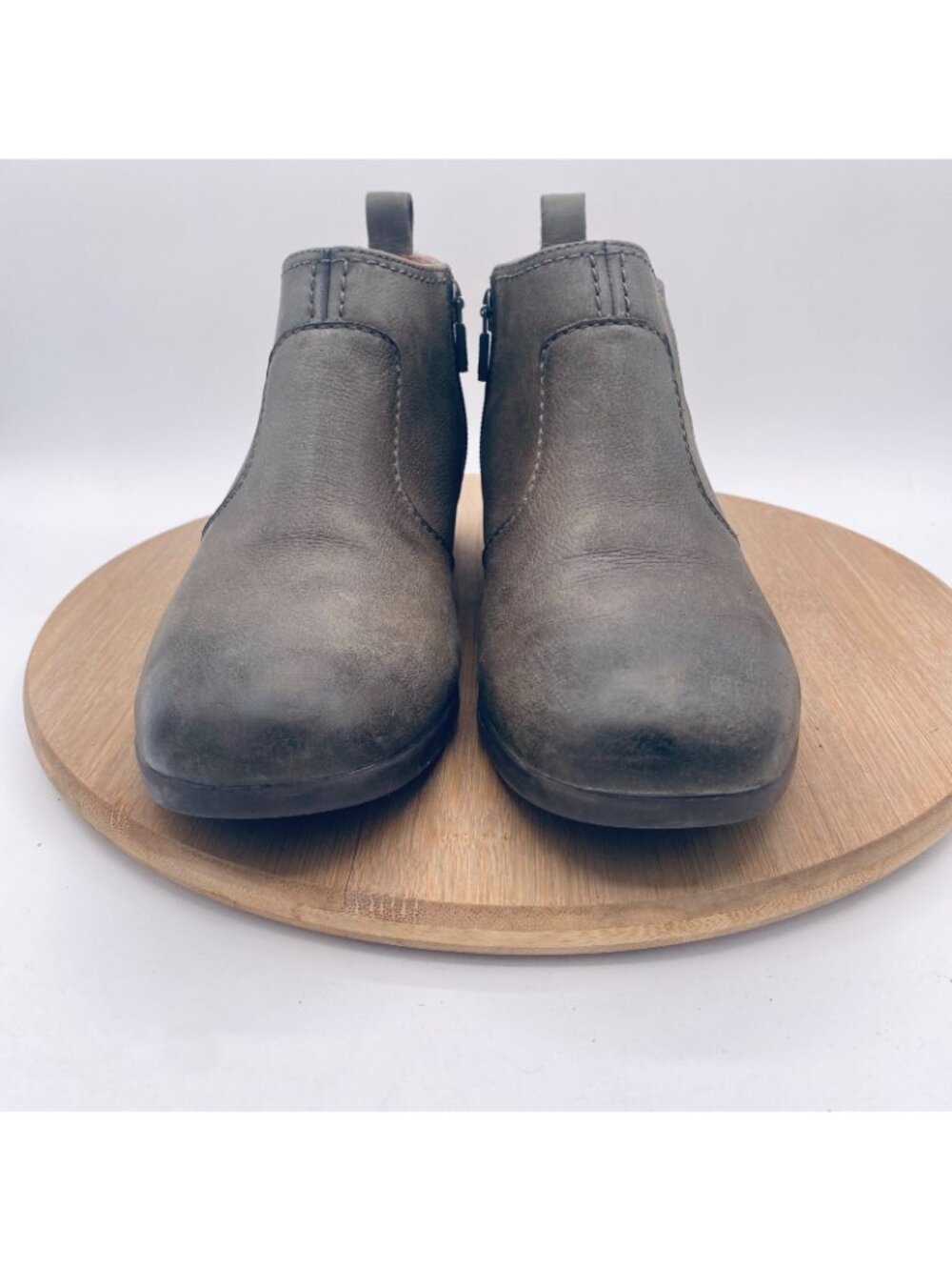 Dansko Boots Womens 8.5 39 Beige Leather Ankle Comfort Booties Lola - Picture 2 of 13